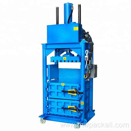 Baling press and strapping machine hydraulic press baler